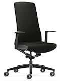Interstuhl Pure Fashion Edition – Der Bürostuhl passt Sich an Gewicht und Bewegung des Nutzers an – ausgestattet mit der nachgewiesen ergonomischen Smart-Spring Technologie (Schwarz/Schwarz)