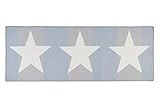 HANSE Home Loop Teppich Läufer – Teppichläufer Stern Weicher Kurzflor Teppich Modern Sternemuster für Flur, Schlafzimmer, Kinderzimmer, Badezimmer, Wohnzimmer, Küche – Blau, 67x180cm