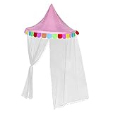 Homoyoyo Kinder-Außenzelt Prinzessinnenzelt Für Mädchen Kinderspielhaus Hängebett Im Freien Spielhauszelt Baldachinzelt Mit Seitenwänden Kuppelzelt Für Kinder Drinnen Kinderzelt
