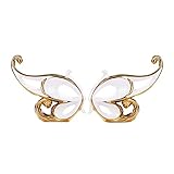 LGYKUMEG Moderne Keramik Wohnzimmer Home Deko Falterfisch Skulptur, Kunst Abstrakte Skulptur Deko,Für Dekoration Schlafzimmer Tischdekoration Büro Wohnung Skulpturen Und Statuen,Gold,26 * 22cm