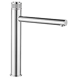 KOLMAN Waschtischarmatur für Waschbecken Chrom VOLUMO Höhe Wasserhahn Mischbatterie + Click-Clack