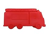 Q-Town Backform Feuerwehr Silikonform für Kuchen Fire Truck Kuchenform 26x13x7cm Motivform Feuer Einsatz FFW Feuerwehrmann Brot Gelee Schokolade Dessert besondere Form LFGB zertifiziert NEU