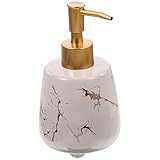 Hand Flüssiglotion Seifenspender Pumpflasche Naturmarmor for Küche Badezimmer Arbeitsplatte Waschküche Hält Spülmittel Shampoo Waschflüssigkeit Duschgel