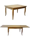 Esstisch im Biedermeier Stil | Ausziehbarer Tisch aus Kirschbaum | Esszimmertisch mit edlen Bandintarsien (10971)
