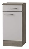 OPTIFIT Kult Küchen-Unterschrank incl. ARBEITSPLATTE »Arta«, beige SEIDENGLANZ, 40 cm breit, U406-9+KUAT