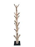 Kinaree Garderobenständer Baumstamm MANGOSTEEN | Naturbelassen Garderobenständer aus Massivholz | Handarbeit & Unikat | Stabiler Holz Garderobenständer aus einem kompletten Baum