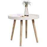 Coffee Round Table Set Round Small Coffee Table Disc Surrounding Design Sofa End Table Anti-Slip Material Added to The Bottom of The Feet Ideal for Office Small Space Living Room