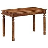 MOONAIRY Esszimmertisch, Esstisch, Dining Table, Essen Tisch, Massivholz 120 x 60 x 77 cm