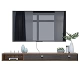 Wandhängender TV-Schrank, schwebendes Regal, wandmontierter TV-Ständer, Set-Top-Box, Satelliten-TV-Box, Kabelbox, Aufbewahrungsregal für Komponenten für Wohnzimmer/A / 120 cm