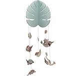 Magni Baby Mobile Dinosaurier aus hochwertigem und robustem Holz, bunte Dinos die als Blickfang über dem Babybett, dem Kinderbett, dem Spielbogen oder dem Wickeltisch hängen. Ab 0 Monate 0 Jahre