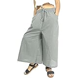 PTLLEND Hose Neon Damen Frauen Casual Frühling Sommer Baumwolle Leinen Feste Tasche Cropped Pants Puff Hosen
