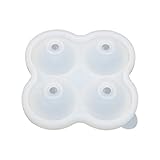 4 Gitter Silikon Eiswürfel Eiswürfelformen mit Deckel Lebensmittelqualität Silikon Eiscreme Form für Bars Küche Getränke Flüssigkeit (Farbe: A)