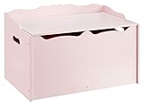 Amazon Basics Spielzeugkiste aus Holz, Rosa