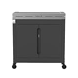 barbecook Premium Buddy Outdoor grilltisch mit stauraum und integrierter Flaschenöffner für Gasgrill, 84 x 46 x 90 cm