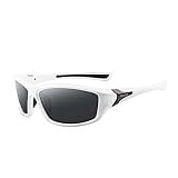 NOGRAX Sonnenbrille Polarisierte Fischerei Sonnenbrille Mit Gläserkette Für Männer Frauen Fährt Wandergläser Fischerei Anti-Blend-Uv-Brillen-16 White