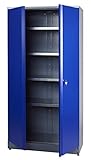 Küpper Hochschrank Modell 70287, 204 x 53 x 91 cm Farbe ultramarinblau