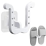 Luckxing Schuhregal zur Wandmontage, Hängen Schuhen Wandregal Schuhablage Hängeregal ohne Bohren, Quick Shoe Drainage Storage Hanger, für Eingangstür Badezimmer