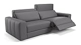 sofanella - Ledersofa Capri 3-Sitzer Echtleder Ledercouch