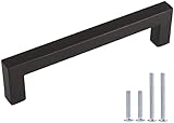 LONTAN 20 Stück Schrankgriffe Küchengriffe Schwarz 128mm lochabstand Schwarz Griffe für Küchenschränke Schwarz Möbelgriffe Schwarz Griffe Küche Griffe Möbel Türgriffe Küche