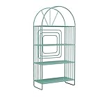 Bücherschrank Bücherregal Bücherregal Aus Eisen Mit 4 Ebenen Für CDs Filme Bücher Organizer Regale Bücherregal Für Wohnzimmer Schlafzimmer Home Office Bücherregale ( Color : Blu , Size : 60*28*130cm )