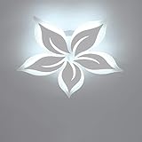CIBITA LED Deckenleuchte, Blumen Design Deckenlampe, Kronleuchter aus Acryl, Moderner Wohnzimmerlampe für Schlafzimmer, Küche, 72W / 6840LM / Ø60cm / 6500K Weißes Licht / 5 Lichter