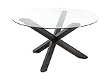 Vente-unique Esstisch - Glas & Massivholz - Centauri
