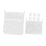 Cabilock 8 Stück/Set Badezimmer-Aufbewahrungsnetz Zusammenklappbare Körbe Für Wäsche Baby-Badewanne Kinder-Wäschekörbe Duschhalter Netz-Badewannenhalter Baby-Badewannen-Organizer