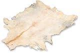 NaDeco Ziegenfell in Natur, ca. 90-110cm Dekofell Ziegenleder Goatskin Leather, Fellteppich