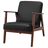 Tok Mark Traders EKENÄSET Sessel, Idhult schwarz, 64 x 81 x 75 cm, strapazierfähig und pflegeleicht, beschichteter Stoff, Sessel & Chaiselongues, Sofas & Sessel, Möbel, umweltfreundlich