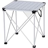 Falten Großer Klapptisch aus Aluminiumlegierung, kompakter und Leichter Picknicktisch, Campingtisch für den Innen- und Außenbereich mit Tragetasche tragbar