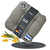 LILENO HOME 1er Set Stuhlkissen Hellgrau (38x38x8 cm) - Sitzkissen für Gartenstuhl, Küche oder Esszimmerstuhl - Bequeme UV-beständige Indoor u. Outdoor Stuhlauflage als Stuhl Kissen