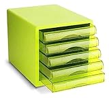 Aktenschrank zufriedenstellende Lösung Kosmetik-Aufbewahrungsbox Kunststoff Desktop Kundendienstprodukte Tischschrank Kunststoff - 27x34x25,5cm Bücherregal (Farbe: Grün)