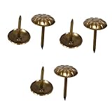 SEWACC 300 Stück Chrysanthemen-Blasennägel Polsternägel Retro-Dekor Ästhetisches Raumdekor Bronzefarbene Polsterknöpfe Reißnägel Reißzwecken Möbelnägel Eisen Ausgefallenes