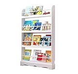 Bücherregal 4-stöckiges Bücherregal Bücherregal Massivholzständer Bücherregal Sammlung Von Büchern Über 150 Bände Echtes Natürliches Standregal Bücherschrank Schlafzimmer Büro ( Color : White , Size :