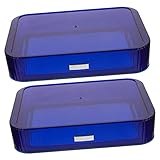 Beatifufu 2 Stück Schmuckschatulle Make-Up-Behälter Make-Up-Reisebehälter Kunststoff-Organizer Schubladen Dekorative Box Unterwäsche Schubladenteiler Eleganter Schminktischhalter