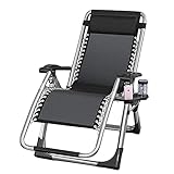 TONPOP Zero Gravity Stuhl Klappstuhl Camping Strand Sonnenliege für Indoor Outdoor Strand Garten Freizeit