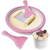 Eisportionierer für Ice Cream Rolls, Ice Rolls Maschine, Ice Rolls Platte zum Roll Eis selber machen, Eiscreme Maschine, Ice Rolls DIY Set, Rolled Ice Cream Maker, Eismaschine selbstkühlend, Eisplatte