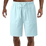 Hosen Herren Shorts Neu-Männer CasualMode Lose Schnell Trocknend Outdoor Sports Shorts Joggen Fitness Basketball Shorts Kurze Hose Freizeithose Sweatpants Strandshorts(Blue,4XL)
