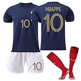 Resplend PSG Trikot_Kinder_Fußball Trikot Set, 22/23 Neues Hause/Auswärts Fußballtrikot, Paris Fussball Trainingsanzug Sportshirt Herren/Junge Football Training Tshirts, Shorts und Socken Anzug