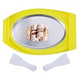 Cipliko Gerolltes EIS - Rolleismaschine mit 2 Schaufeln | Gerollte Eismaschine, hausgemachtes gerolltes EIS, Joghurtmaschine, Instant-Gelato-Pfanne/Rolle für Kinder