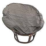 Papasan Stuhl Kissenbezüge Nur,Papasansessel Kissen Abdeckungen,Schaukelstuhl-Kissenbezug,Wasserdichter Schonbezug FüR Papasan-Weidenei-Stuhl,Weiß,47 * 47in(Size:47 * 47in,Color:Hellgrau)