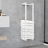 Handtuchständer Weiß 25x20x95 cm Stahl, BULANED Handtuchhalter, Handtuchleiter, Towel Holder, Garderobenleiste, Handtuchtrockner, Badetuchhalter, Handtuch Ständer