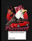Composition Notebook: Dr Disrespect Composition Notebook - College Ruled 120 Pages - Large 8.5 x 11