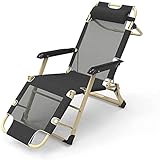 MINDONG HZH Sonnenliege, klappbarer Liegestuhl, Strandstuhl, Liegestuhl am Pool für Terrasse und Garten, Einzelstuhl, Bett mit Hängematte für Garten und Camping im Freien (C)