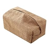 Aflytep Taschentuchbox aus Leinenstoff, für Zuhause, Tasche, schicker Tisch A
