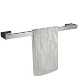 Flybath Handtuchstange SUS 304 Edelstahl Gebürstetes Silber Handtuchhalter Badetuchhalter Wandmontage, 60 cm / 24 Zoll