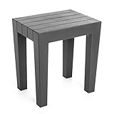 Sanixa TA4436516 Hochwertiger Dusch-Hocker Grau | 130 Kg Tragkraft | Badhocker Duschsitz DIN EN 12520 | ABS | Leicht, robust| Multifunktions-Sitz