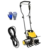 QILIN Elektro Bodenhacke, 1500 W / 2400 W Kabelgebundene Elektrische Gartenfräse/Grubber, Schwadmähen Gartenfräse/Grubber, Leicht, Praktisch Und Faltbar