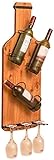 Wine Rack Vintage Solid Wood Modern Minimalist Living Room Dining Room Wine Bottle Rack