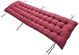 Klassisches Dickes Bankkissen für Gartenterrasse, weiche Polster, Outdoor-Stühle, Rasen, Lounge-Sitz, Relaxer, 2- und 3-Sitzer-Kissen, Ersatz für Erkerfenster-Sitzpolster im Innenbereich, 150 x 50 c